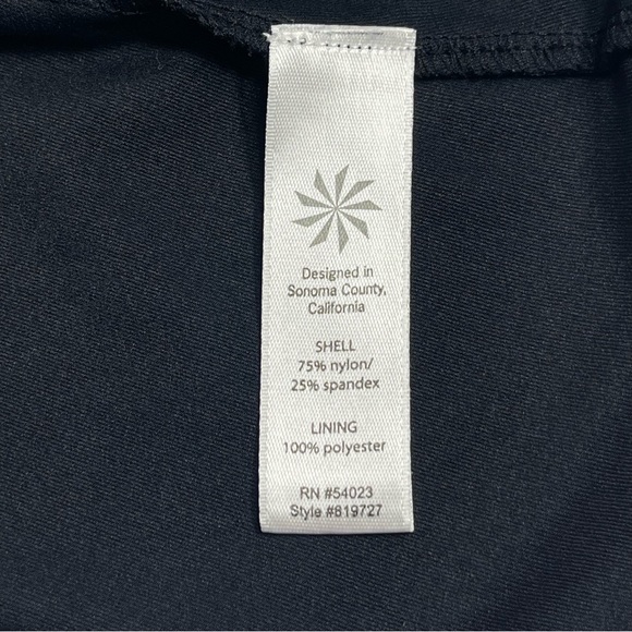 ATHLETA Black Hybrid Tank Athletic Dress Tennis V-Neck Padded Bra Size X-Small - Picture 7 of 10